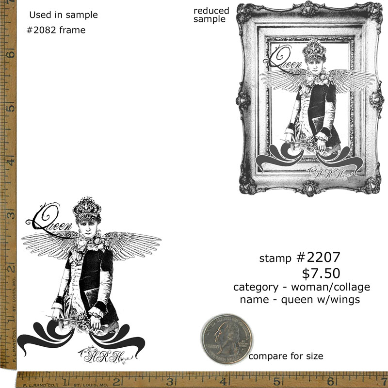 #2207 - Queen with Wings - Woman/Collage